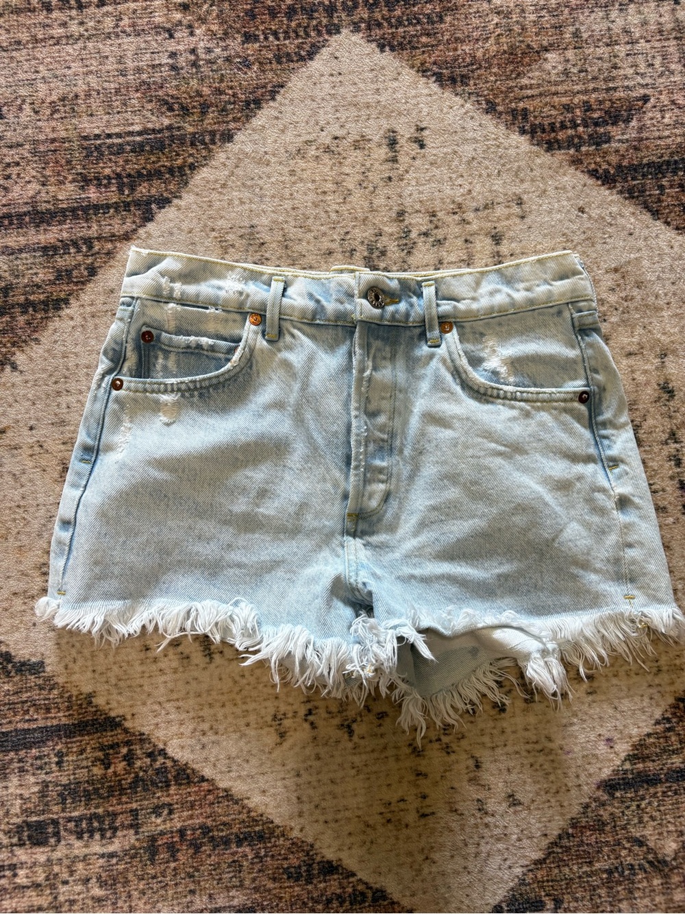 Agolde Jaden High Rise Cutoff Shorts Size 27